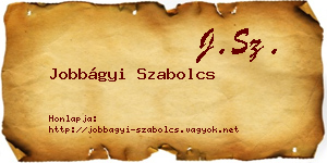 Jobbágyi Szabolcs névjegykártya
